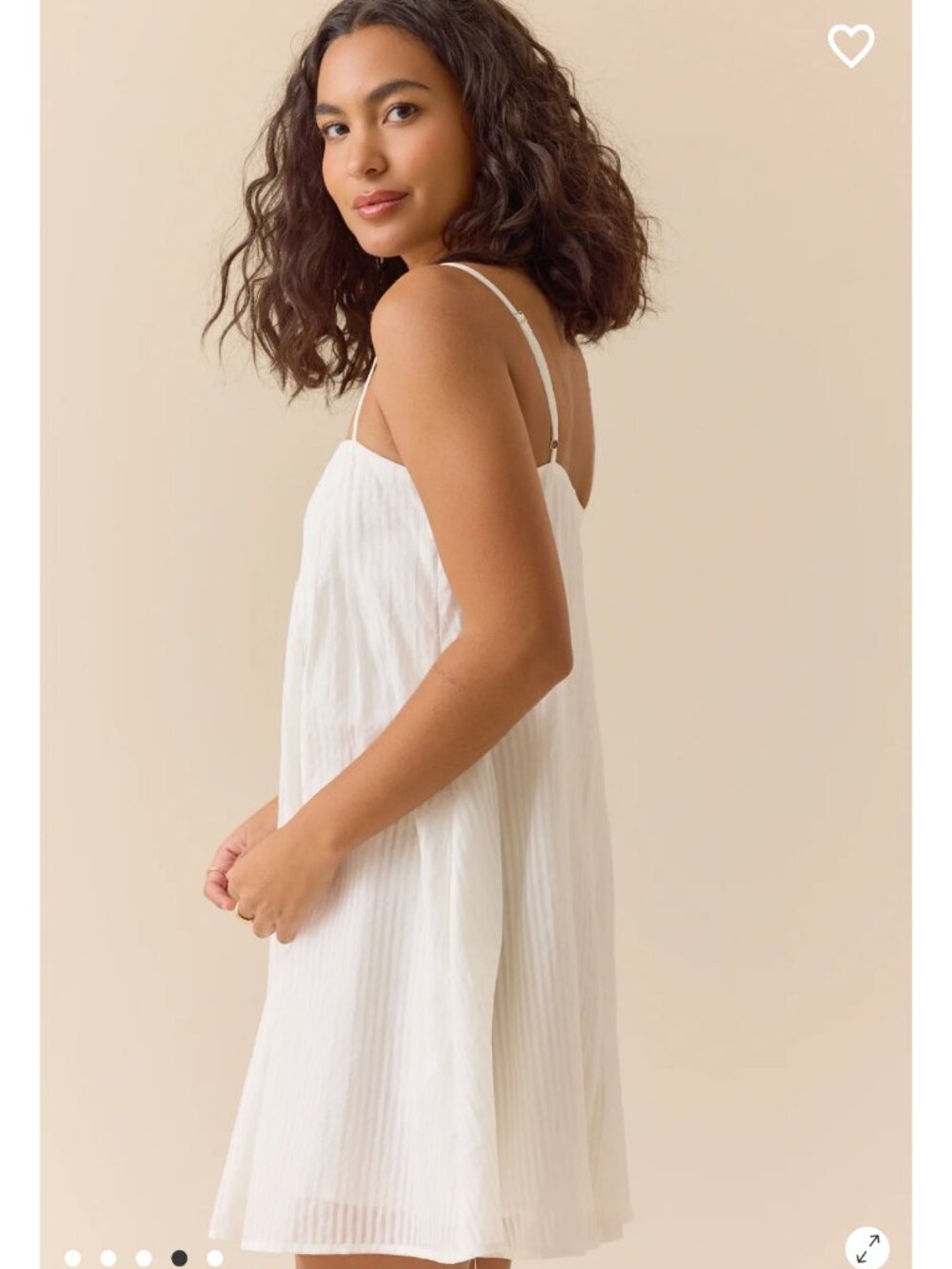 Junne Mini Dress Altar’d State White Summer Dress NWT - Picture 4 of 5